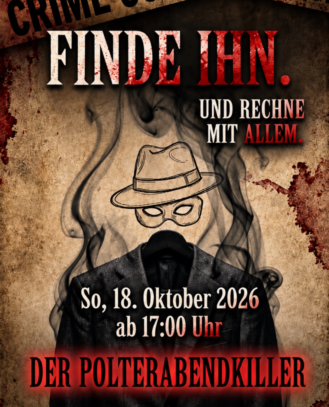 🔪 DER POLTERABENDKILLER 🔪
 18.10.2026 | @daswasserwerk 

Ein Polterabend. Eine Leiche. Und plötzlich ist jeder verdächtig. 👀

Beim Krimi Dinner im Wasserwerk wird’s mörderisch spannend, denn wer steckt hinter dem „Polterabendkiller“? 

Freut Euch auf einen Abend voller Rätsel, Verdächtigungen, überraschender Wendungen und natürlich einem leckeren Dinner. 🍽️🔍

Aber Vorsicht: Vielleicht sitzt der Mörder schon direkt neben Euch… 

📅 18. Oktober 2026 📍 @daswasserwerk  🔪 Krimi: „Der Polterabendkiller“

Schnappt Euch Eure Tickets, stellt Euer Ermittlerteam zusammen und findet heraus, wer hier wirklich den schönsten Tag seines Lebens nicht überlebt.🥂🔪
___________________________________________
#krimidinner #daswasserwerk #eventlocation
